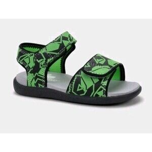 See Kai Run Basics Toddler Logan Unisex Low Top  Black Green Strap Sandal Sz 10